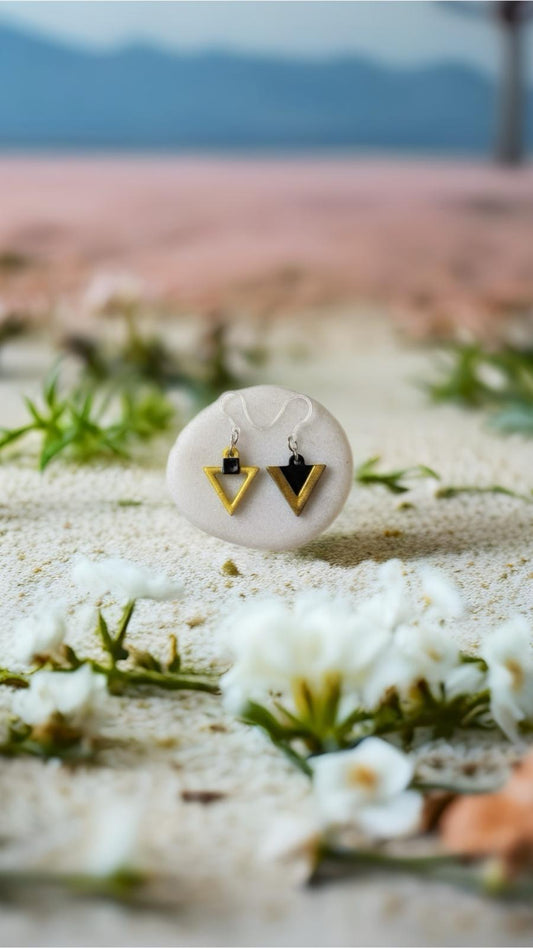🖤 Pendientes Eclipse Asimétrico