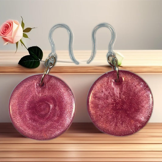 🌸 Pendientes “Brillo de Rosa”