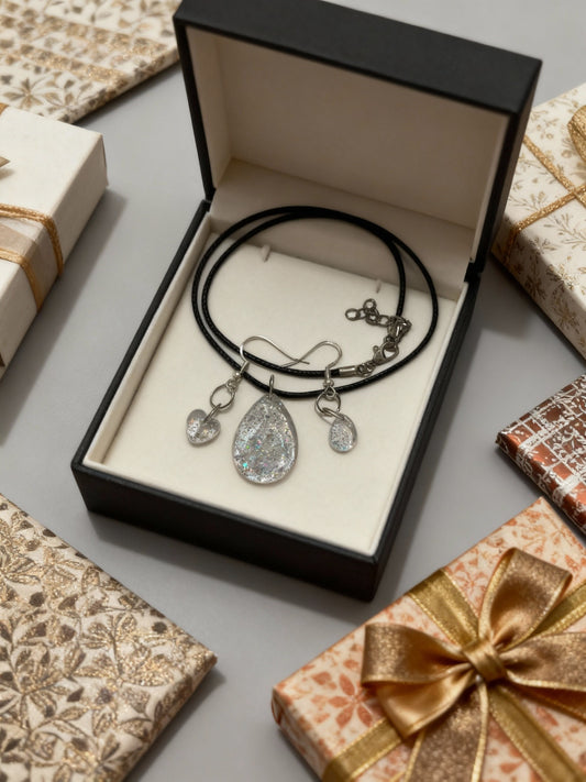 ❄️✨ Conjunto Brillo de Invierno Artesanal